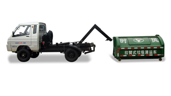 龙八国际风菱D版单排纯电动车厢可卸式垃圾车